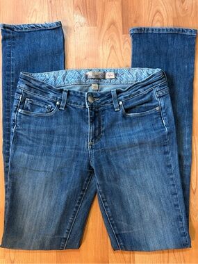 PAIGE Skyline Straight-Leg Jeans in Medium Blue Wash 28